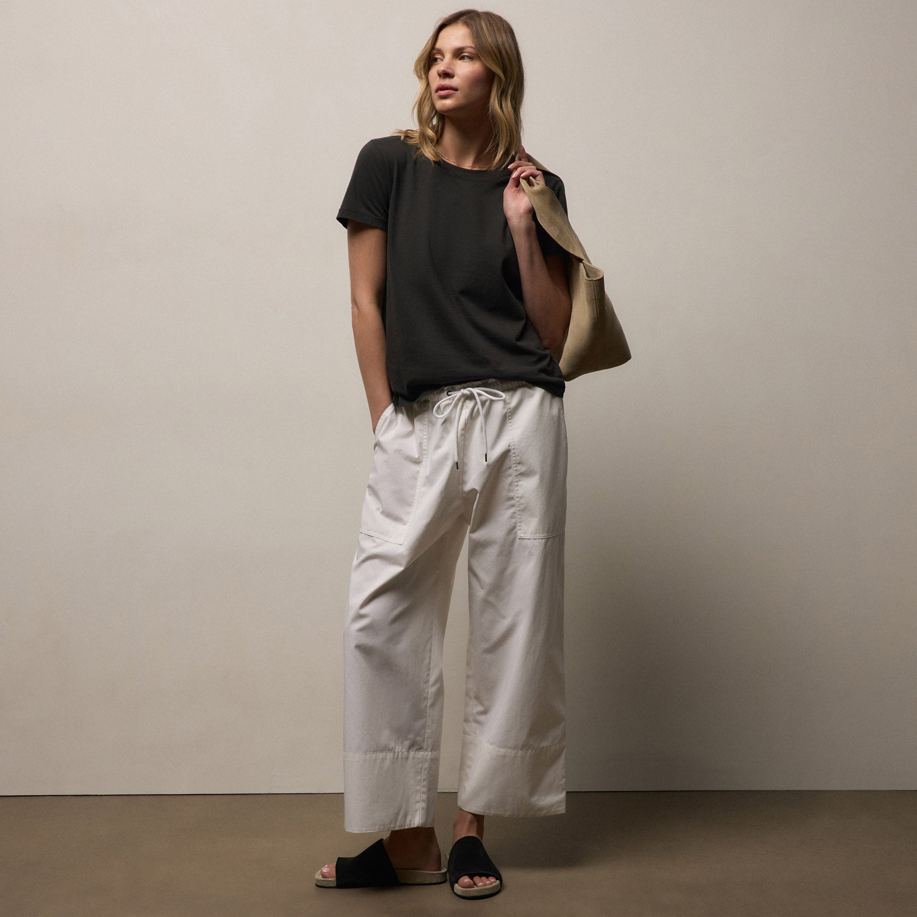 Vintage Little Boy Tee in Carbon | James Perse Los Angeles