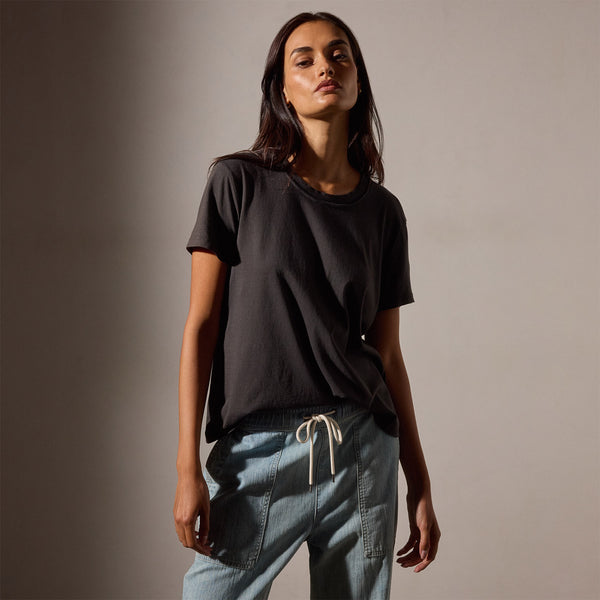 Vintage Little Boy Tee in Carbon | James Perse Los Angeles