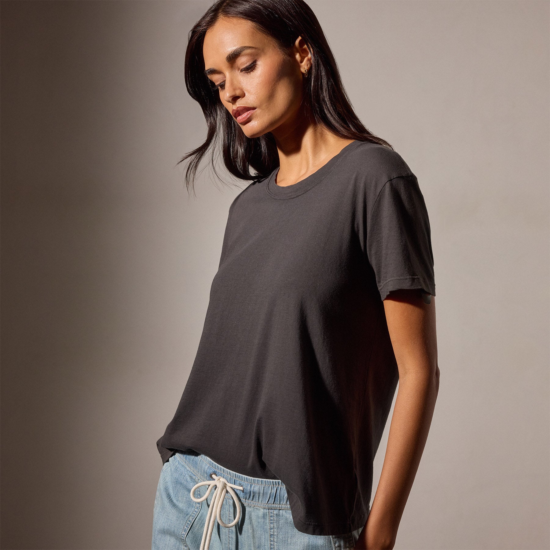 Vintage Little Boy Tee - Carbon | James Perse Los Angeles