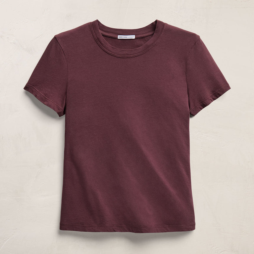 Vintage Little Boy Tee in Dark Plum | James Perse Los Angeles