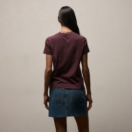 Vintage Little Boy Tee in Dark Plum | James Perse Los Angeles