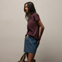 Vintage Little Boy Tee in Dark Plum | James Perse Los Angeles