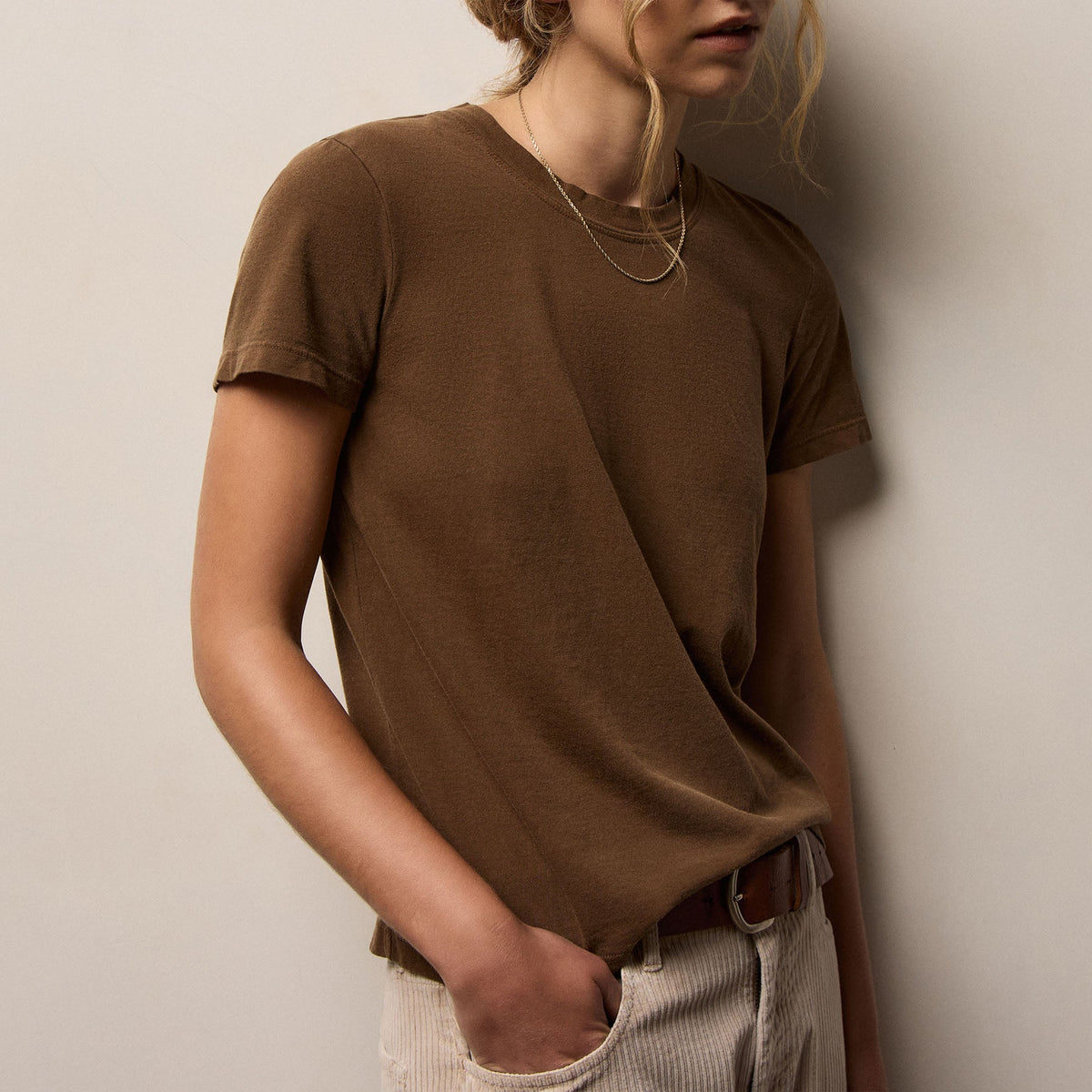 Vintage Little Boy Tee in Gingerbread Pigment | James Perse Los Angeles