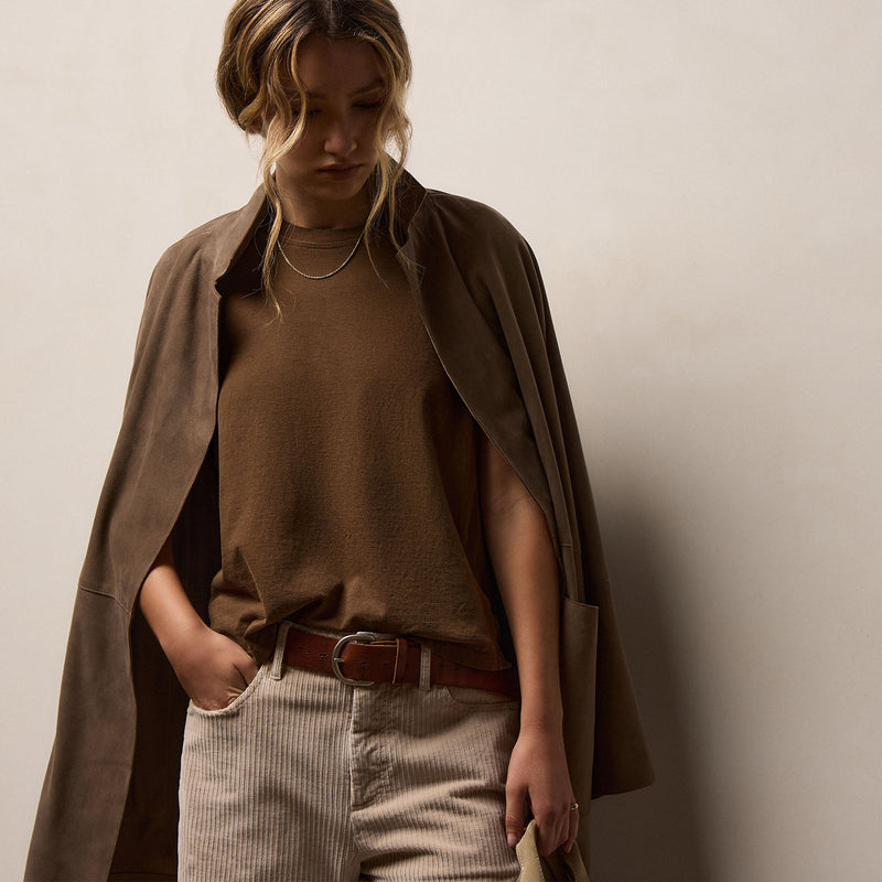 Vintage Little Boy Tee in Gingerbread Pigment | James Perse Los Angeles