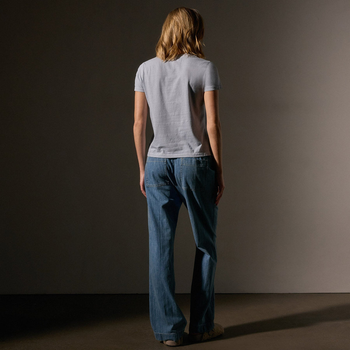 Vintage Little Boy Tee  in Grey Glacier Pigment | James Perse Los Angeles