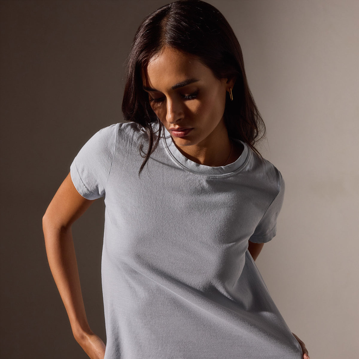 Vintage Little Boy Tee in Grey Glacier Pigment | James Perse Los Angeles