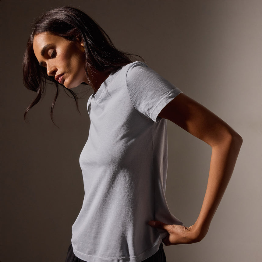 Vintage Little Boy Tee in Grey Glacier Pigment | James Perse Los Angeles