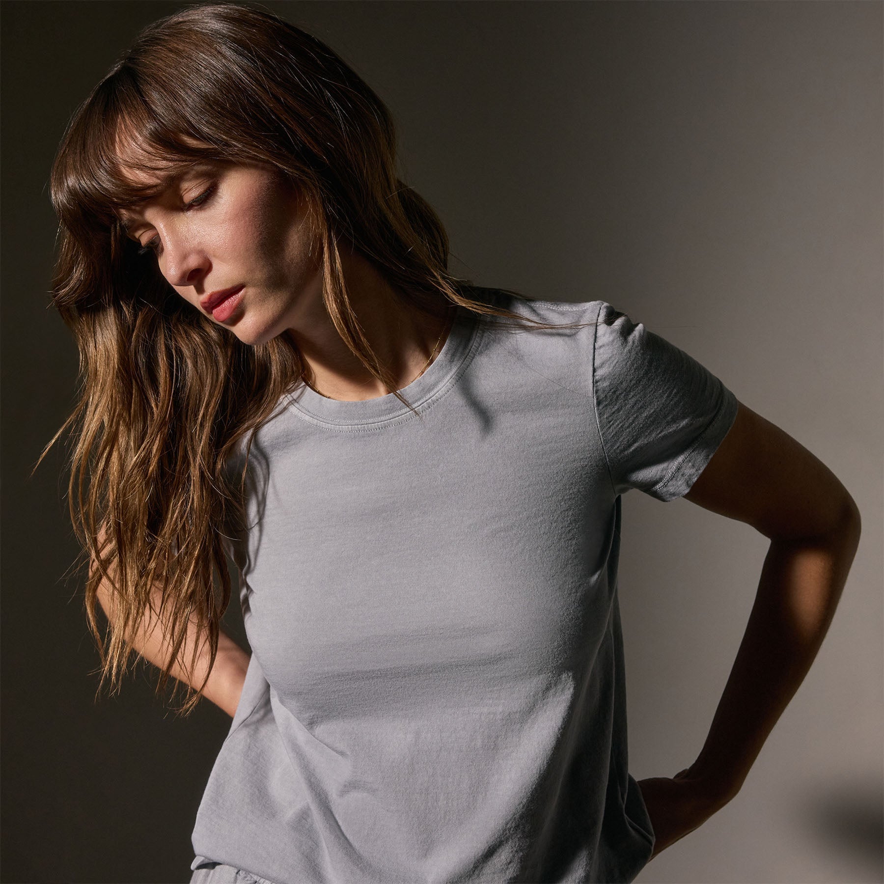 Vintage Little Boy Tee in Grey Sky Pigment | James Perse Los Angeles