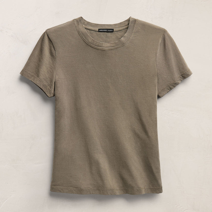 Vintage Little Boy Tee in Light Olive Pigment | James Perse Los Angeles