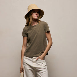Vintage Little Boy Tee in Light Olive Pigment | James Perse Los Angeles