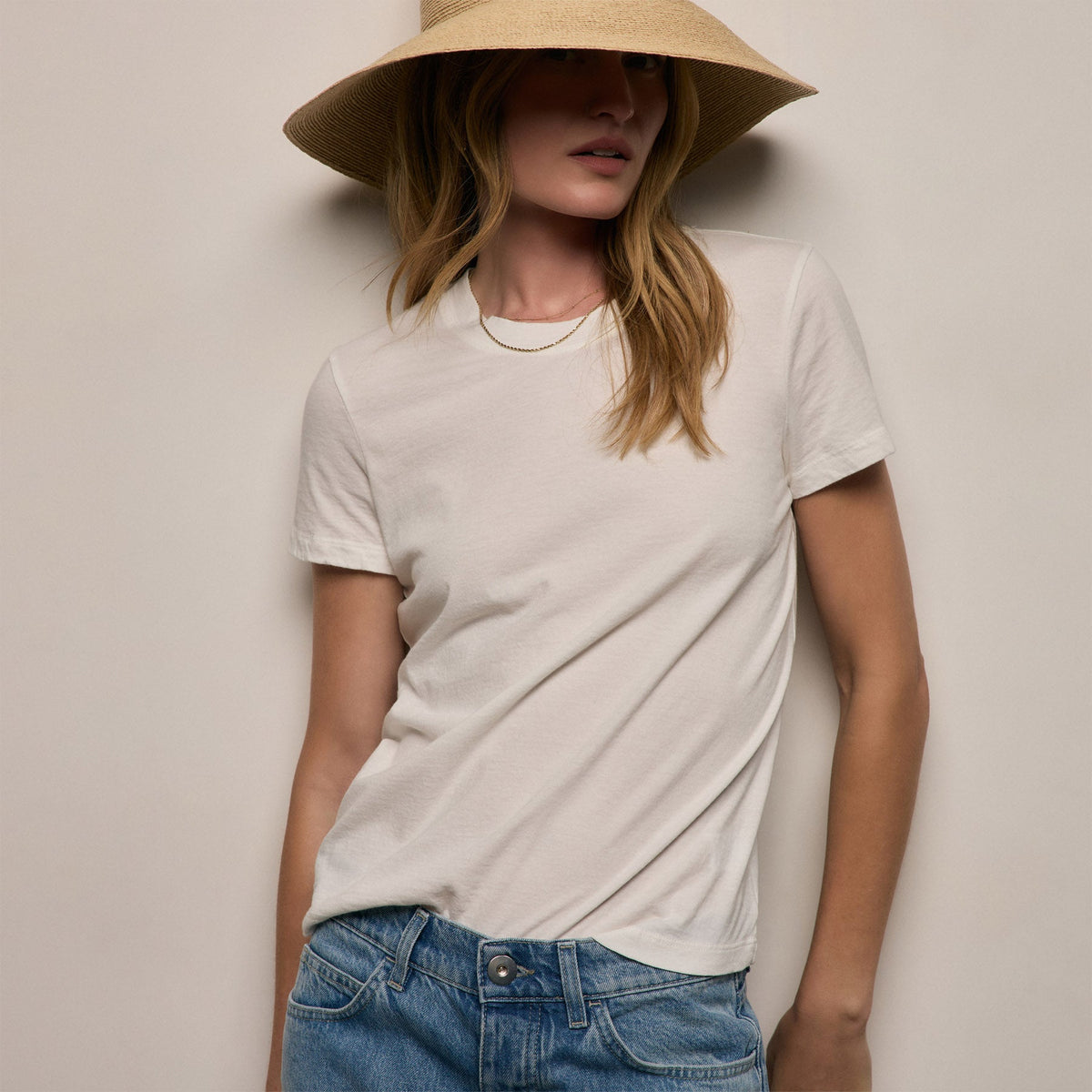 Vintage Little Boy Tee in Off White | James Perse Los Angeles