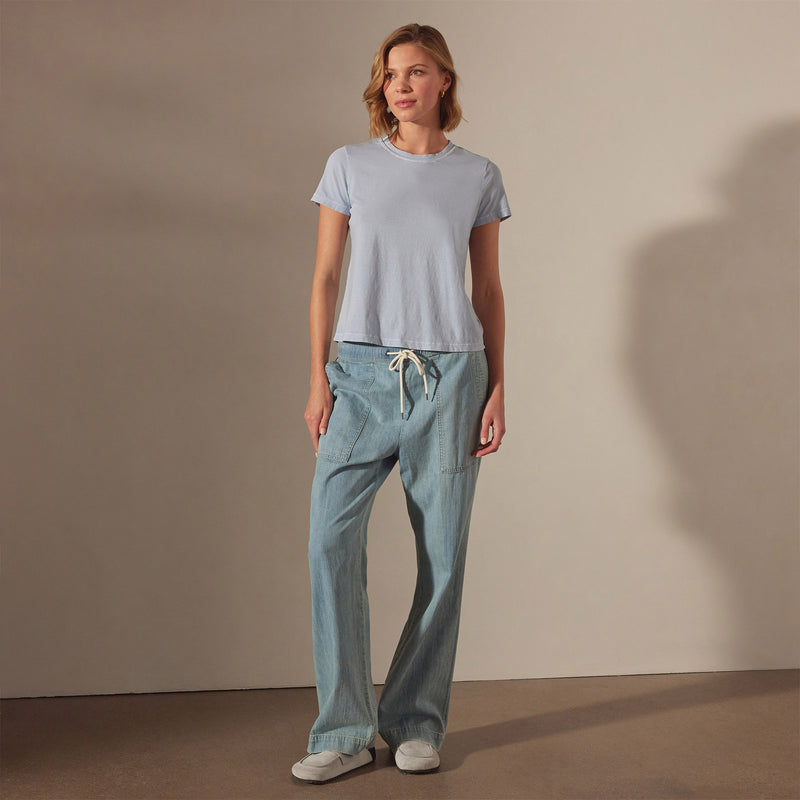 Vintage Little Boy Tee in Open Sky Pigment | James Perse Los Angeles