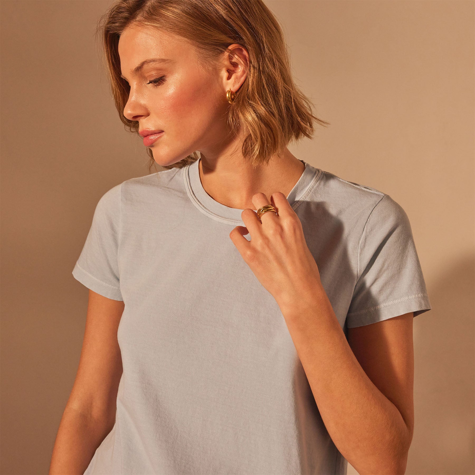 Vintage Little Boy Tee in Open Sky Pigment | James Perse Los Angeles