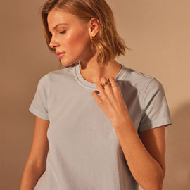 Vintage Little Boy Tee in Open Sky Pigment | James Perse Los Angeles