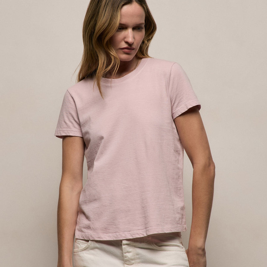 Vintage Little Boy Tee in Rose Quartz Pigment | James Perse Los Angeles