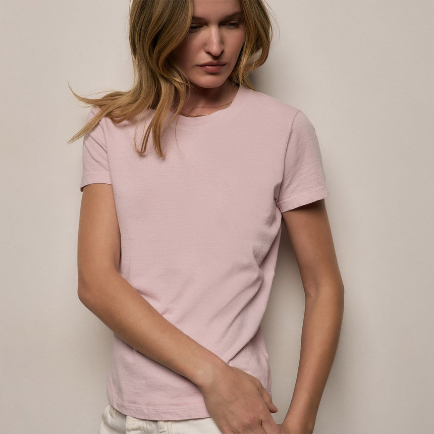 Vintage Little Boy Tee in Rose Quartz Pigment | James Perse Los Angeles