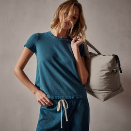 Vintage Little Boy Tee in Teal Pigment | James Perse Los Angeles