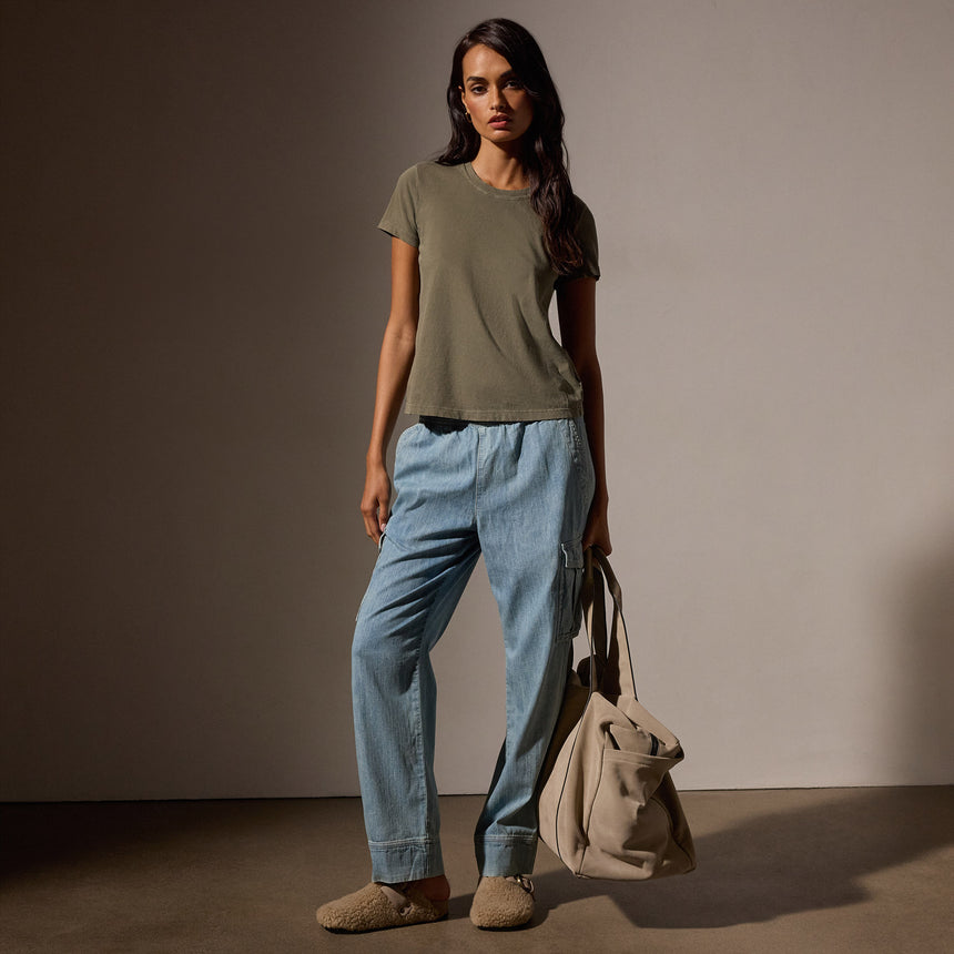 Vintage Little Boy Tee in Trooper Pigment | James Perse Los Angeles
