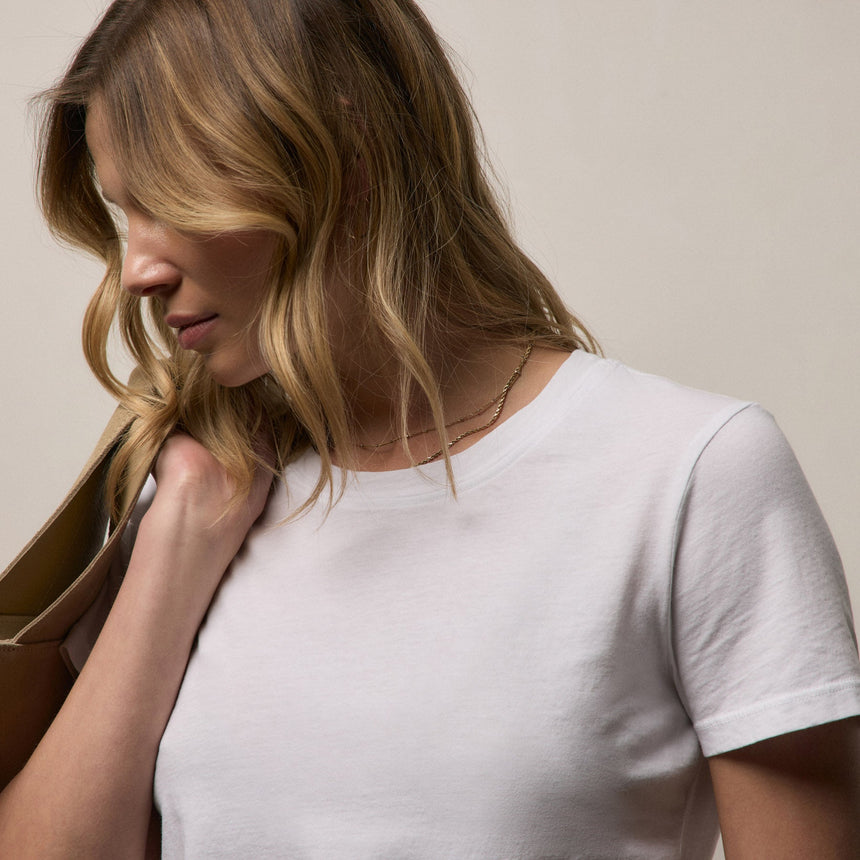 Vintage Little Boy Tee in White | James Perse Los Angeles