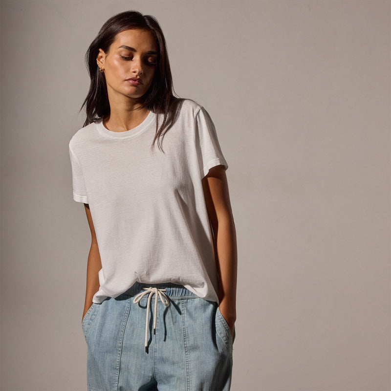 Vintage Little Boy Tee in White | James Perse Los Angeles