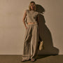 Lyocell Blend Elevated Trouser in Grout Pigment | James Perse Los Angeles