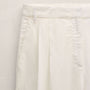 Twill Pleated Trouser In Off White | James Perse Los Angeles