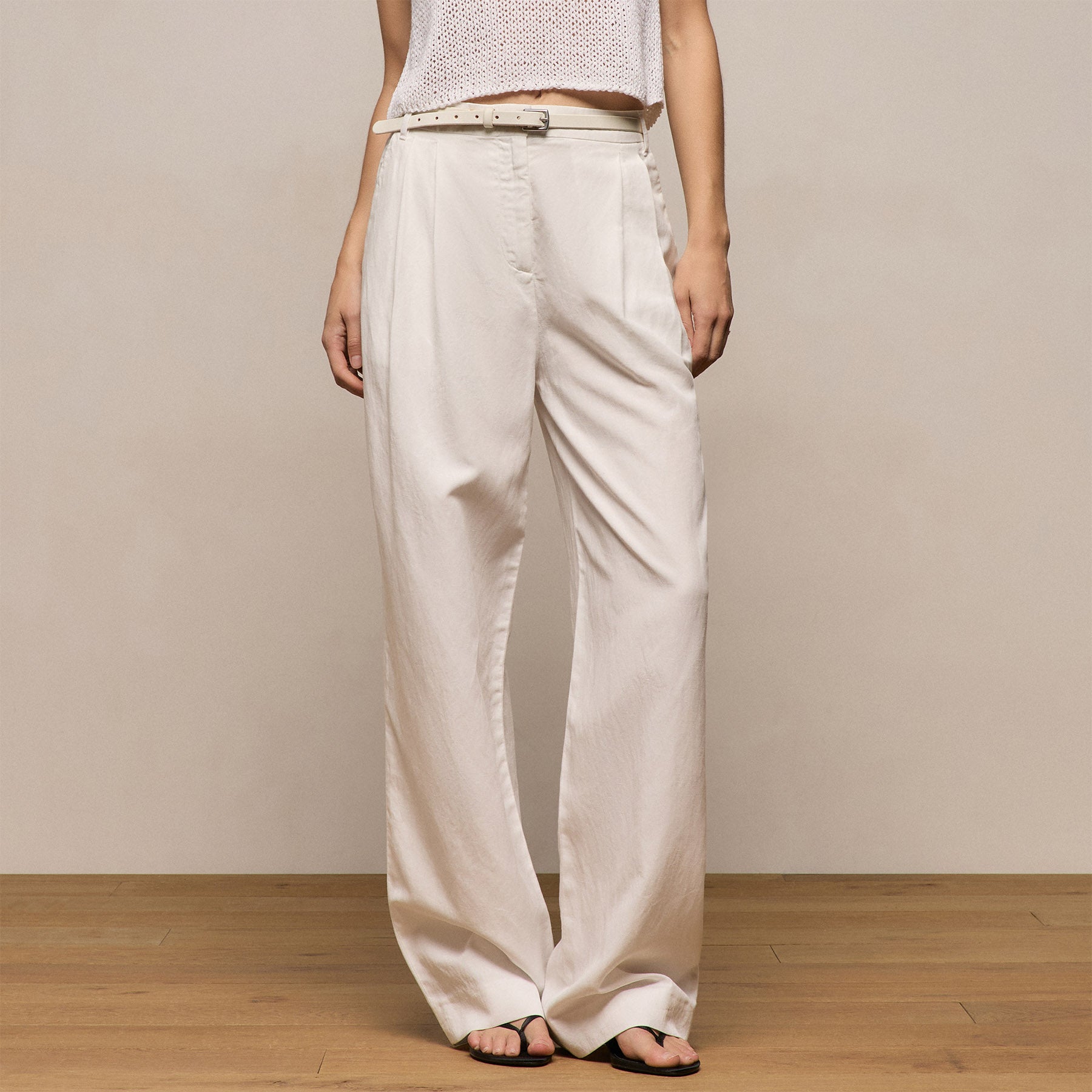 Twill Pleated Trouser from James Perse - $425