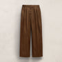 Twill Pleated Trouser in Truffle | James Perse Los Angeles