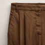 Twill Pleated Trouser in Truffle | James Perse Los Angeles