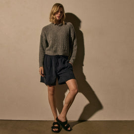 Lightweight Utility Short in Classic Navy | James Perse Los Angeles