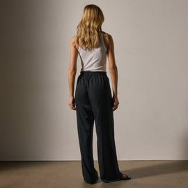 Matte Polyester Paper Bag Pant in Black | James Perse Los Angeles