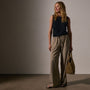 Lightweight Matte Sateen Trouser in Fawn | James Perse Los Angeles