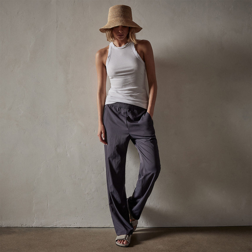 Monterey Trouser in Metal | James Perse Los Angeles