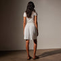 Lightweight Matte Sateen Short in White | James Perse in Los Angeles