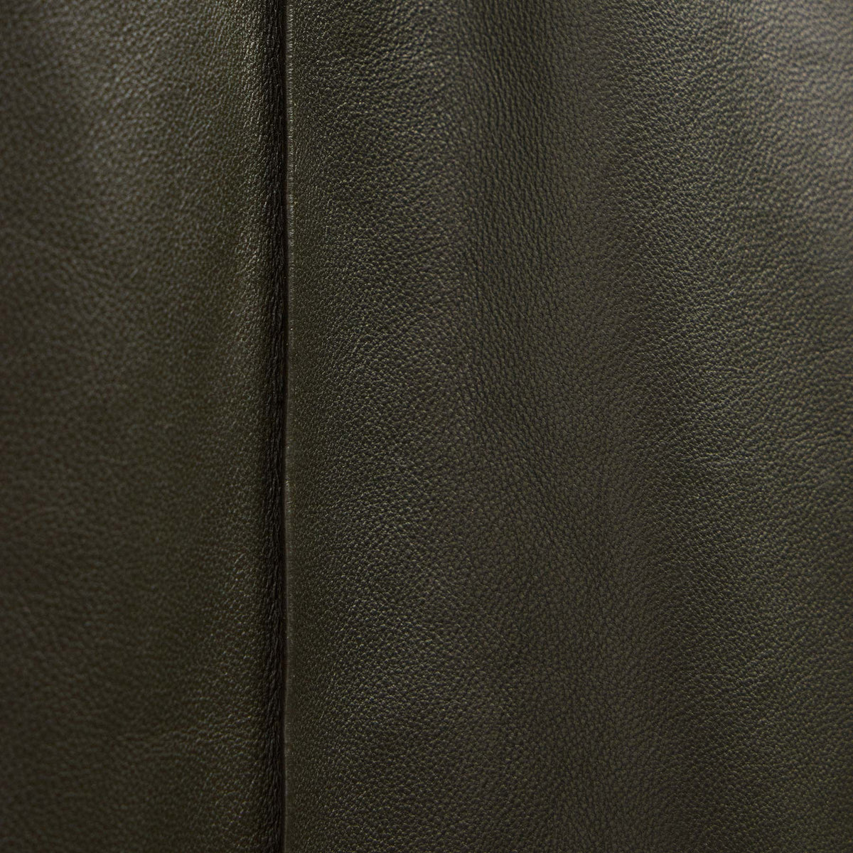 Leather Track Pant - Dark Olive