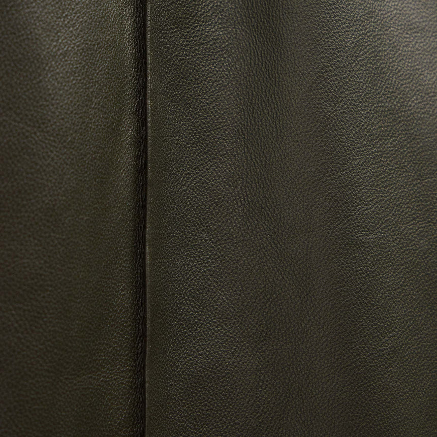 Leather Track Pant - Dark Olive