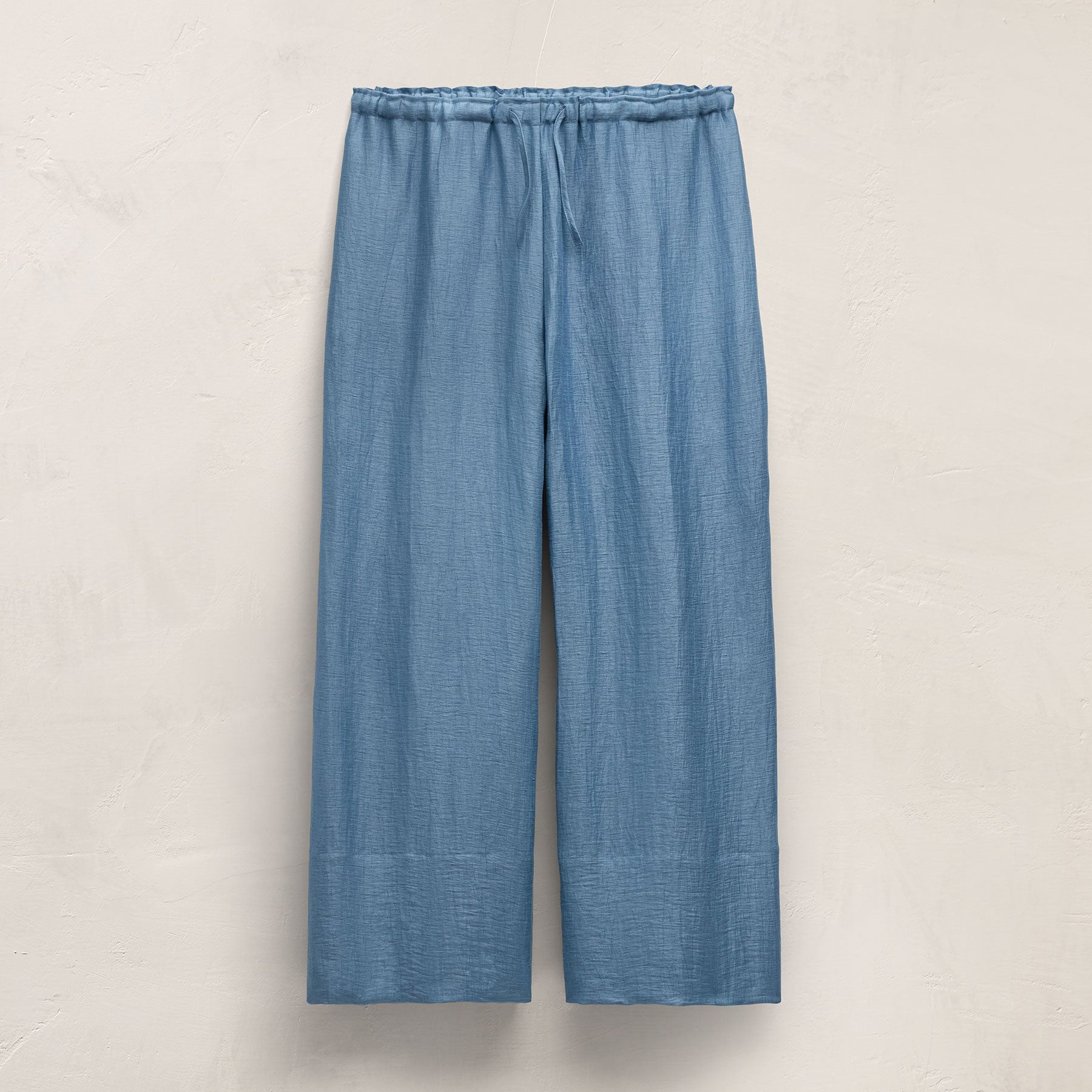 Linen Wide Cuff Pant in Blue Hyacinth | James Perse Los Angeles