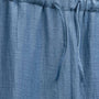 Linen Wide Cuff Pant in Blue Hyacinth | James Perse Los Angeles