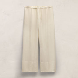 Linen Wide Cuff Pant in Ecru | James Perse Los Angeles