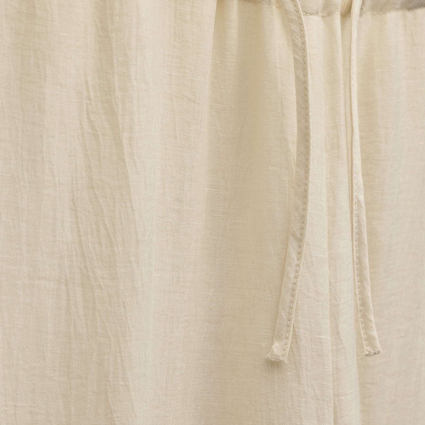Linen Wide Cuff Pant in Ecru | James Perse Los Angeles