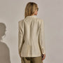 Crinkle Linen Relaxed Blazer in Ecru | James Perse Los Angeles