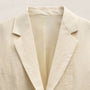 Crinkle Linen Relaxed Blazer in Ecru | James Perse Los Angeles