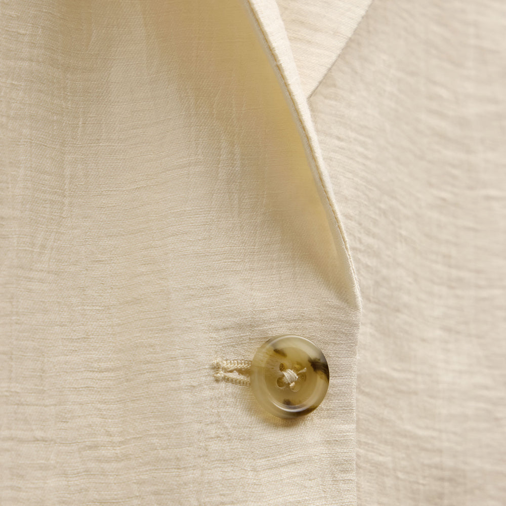 Crinkle Linen Relaxed Blazer in Ecru | James Perse Los Angeles