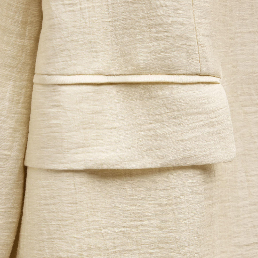 Crinkle Linen Relaxed Blazer in Ecru | James Perse Los Angeles
