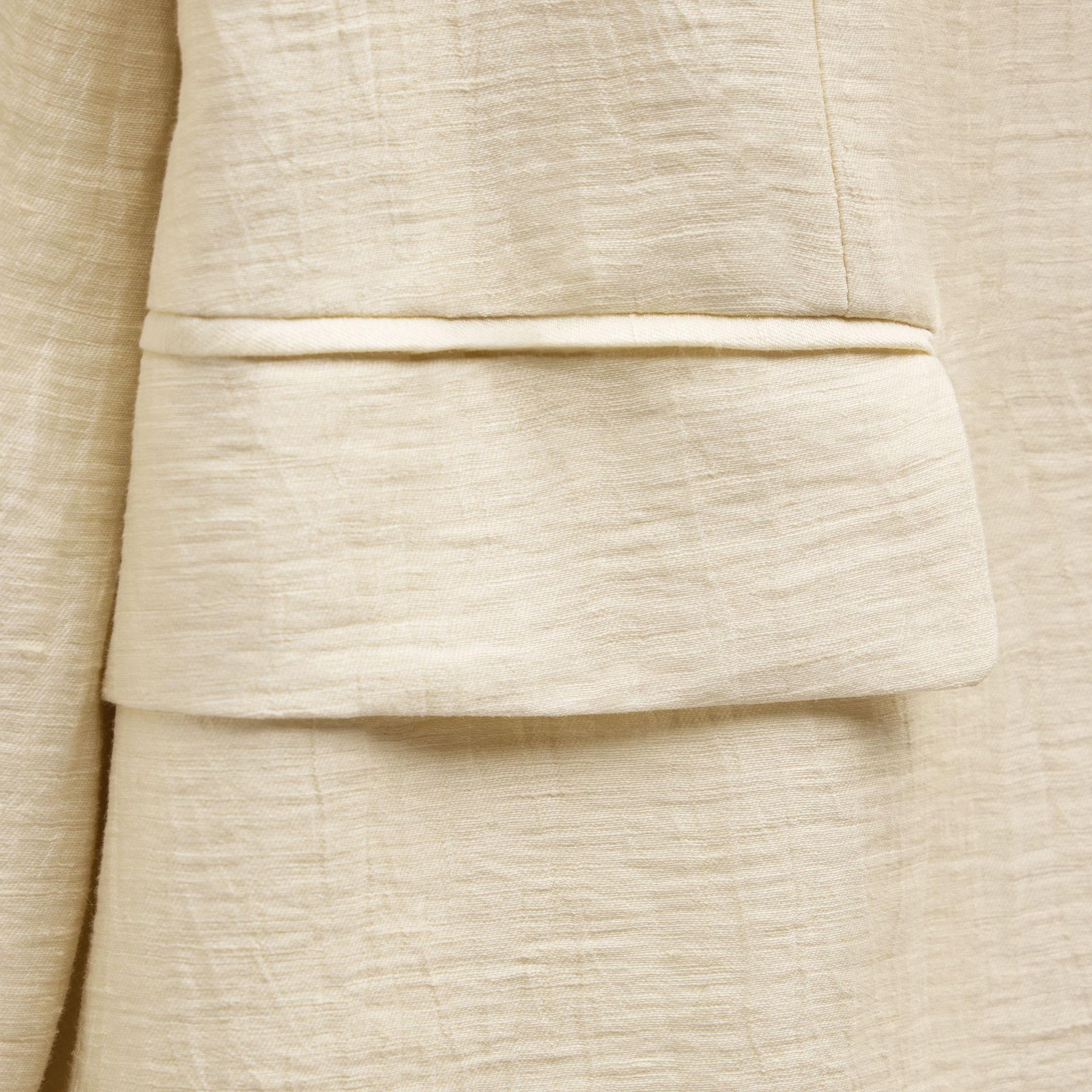 Crinkle Linen Relaxed Blazer in Ecru | James Perse Los Angeles
