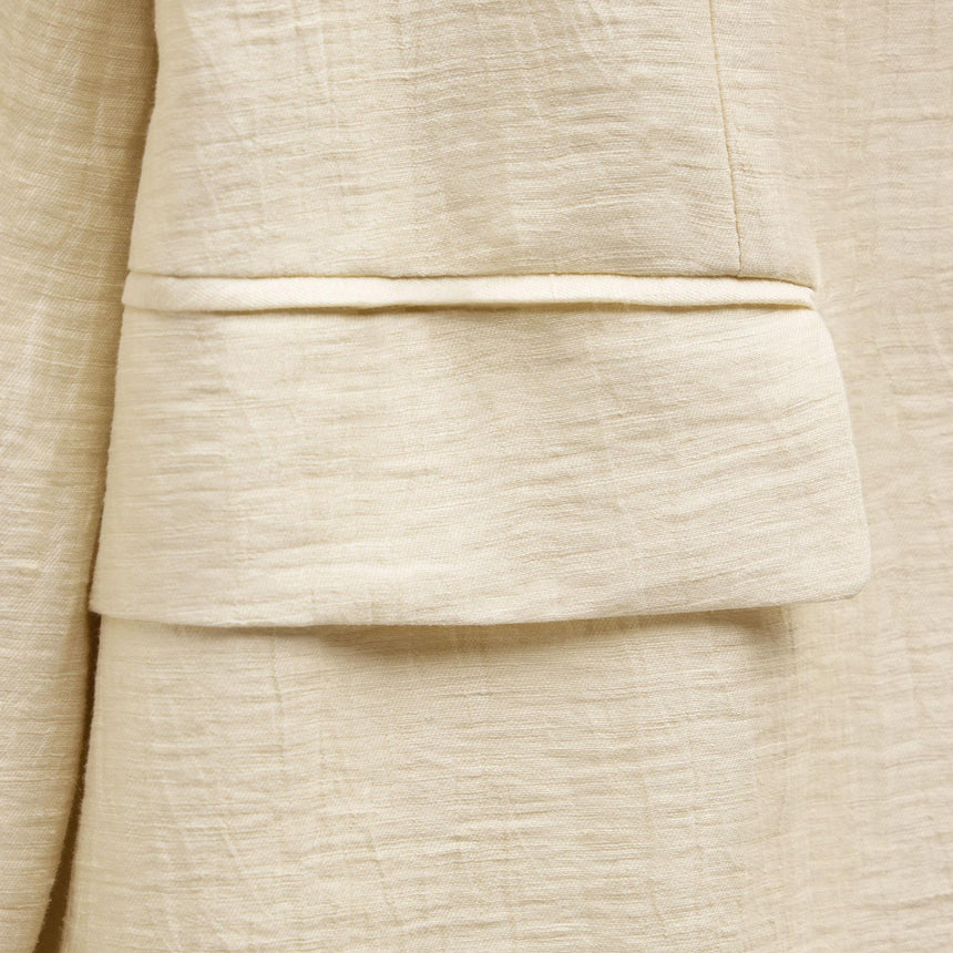 Crinkle Linen Relaxed Blazer in Ecru | James Perse Los Angeles