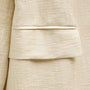 Crinkle Linen Relaxed Blazer in Ecru | James Perse Los Angeles