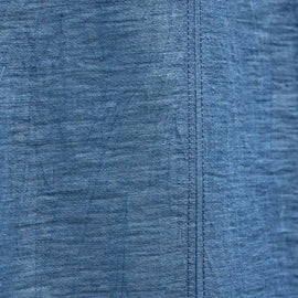Textured Linen Tie Front Tunic Dress in Blue Hyacinth | James Perse Los Angeles