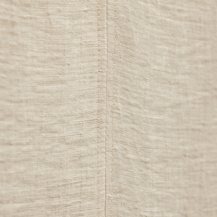Textured Linen Tie Front Tunic Dress in Ecru | James Perse Los Angeles
