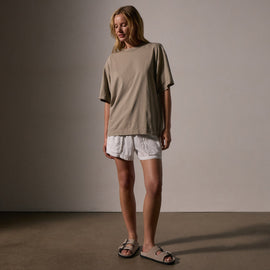 Heavy Luxe Jersey Oversized Tee in Overcast | James Perse Los Angeles